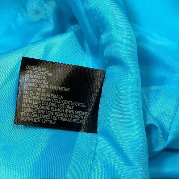 Worthington Corporate Baddie Aqua Blue Business Casual Pencil Midi Skirt / Sz 8 - Picture 4 of 4